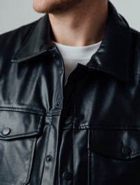 Куртка Ln Leather Black pocket