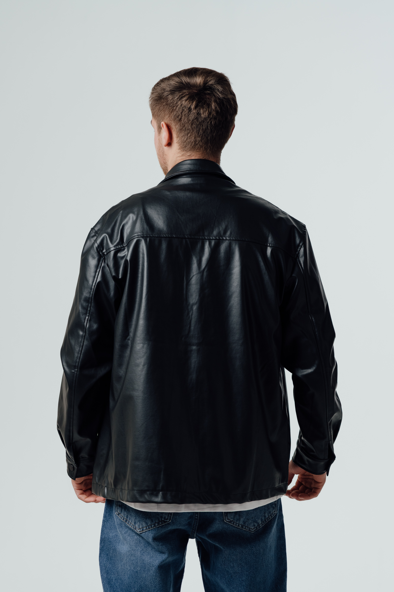 Куртка Ln Leather Black pocket